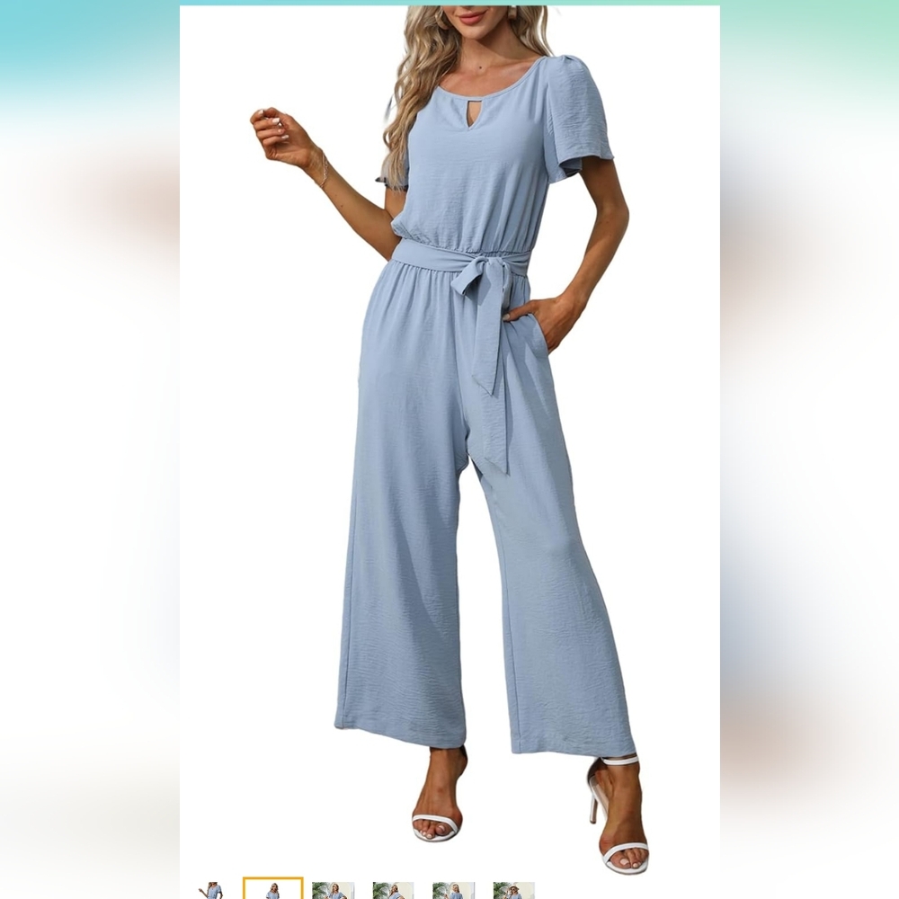 Wide leg jumpsuit Romper XL NWT